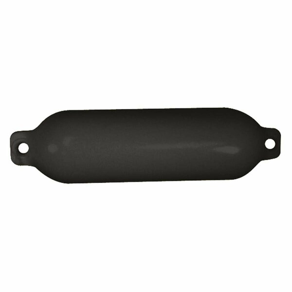 Active Athlete 31723 6.5 x 23 in. Hull Gard Inflatable Vinyl Fender - Black AC2144447